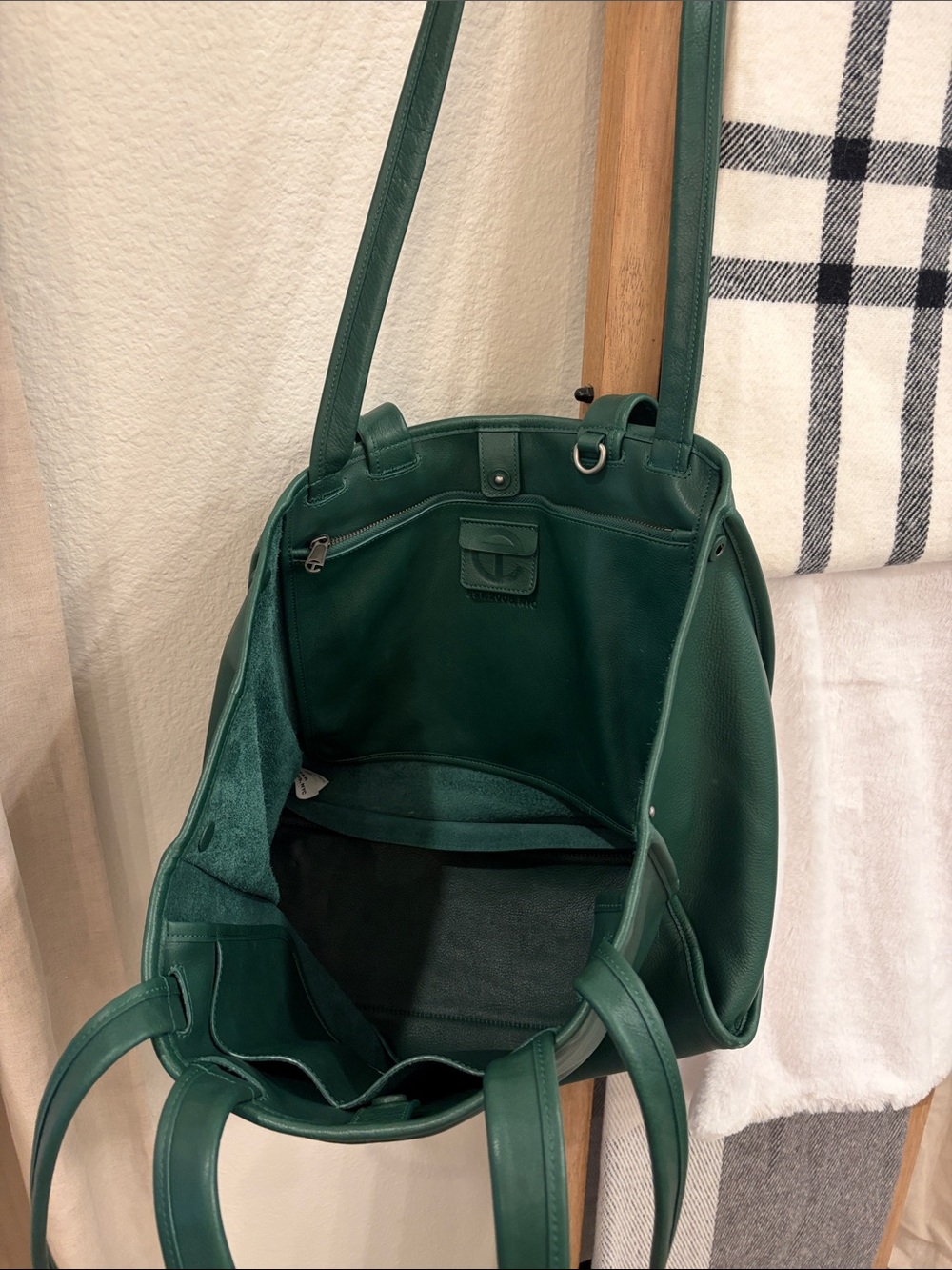 TELFAR Large Carry Bag - Forest - 100% cow hide - Authentic - pebble leather - Picture 11 of 17